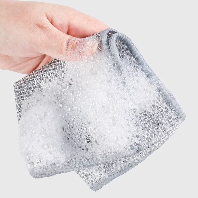 Xiwuyu Strong Mesh Cleaning Cloth, Household Pot Scrubber, Non-Stick Oil-Resista...