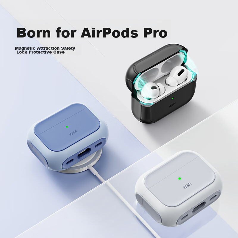 ESR AirPods Pro 2nd Generation Protective Case, Apple Earphone Case, MagSafe Mag...