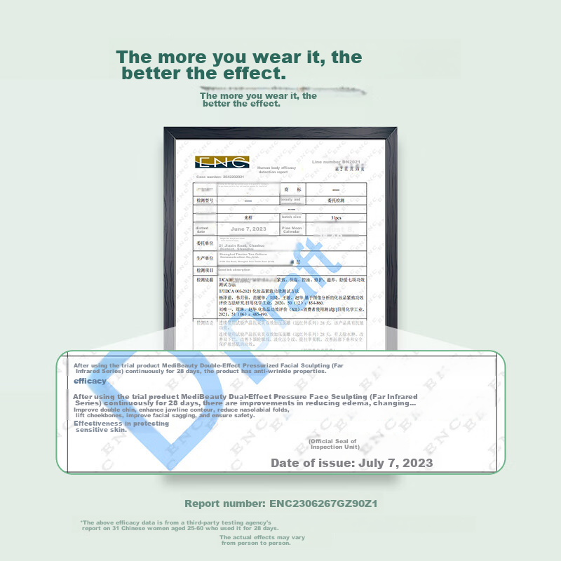 Yishumei V Face Sculpting Mask, Nasolabial Folds, Sleep Mask, Far-Infrared Anti-...