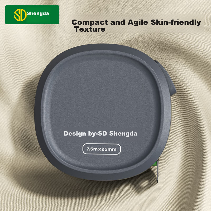 Shengda Fluorescent Self-Locking Steel Tape Measure, Carpenter's Ruler, Box Rule...