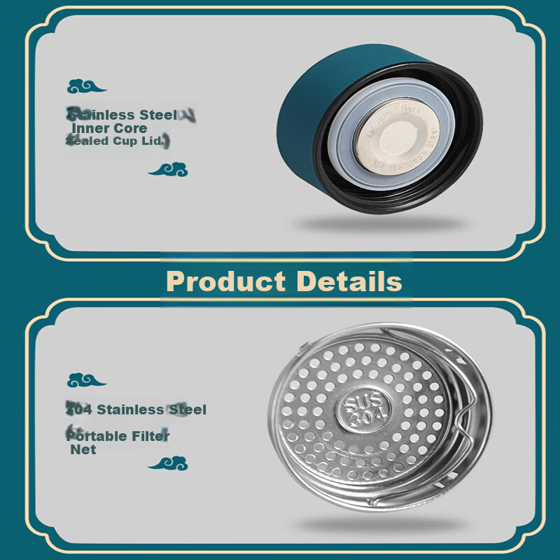 Heartwarming Year-end Corporate Gift Set: Insulated Tumbler Gift Box with Water...