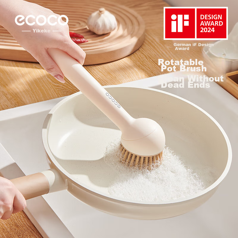 Yikeke Pot Scrubber Kitchen Cleaning Brush Non-Stick Oil-Resistant Multi-Functio...