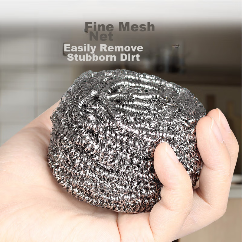 Suno Metal Steel Wool Scrubber, 40 Pieces Per Box, Stainless Steel Cleaning Ball...