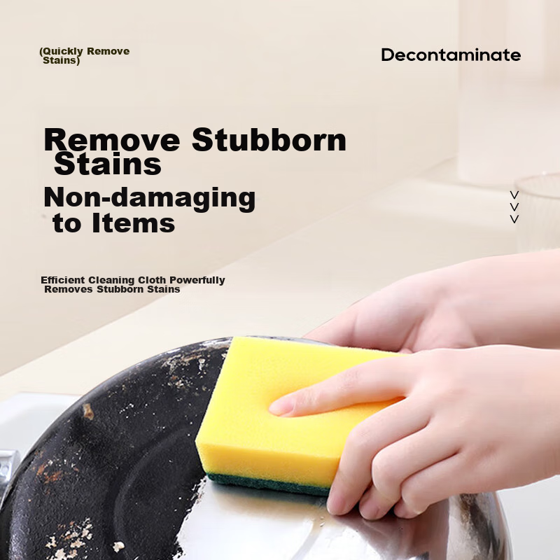 Xiwuyu Sponge Dishwashing Cloth, Scouring Pad, Kitchen Pot Scrubber, Sponge Dish...