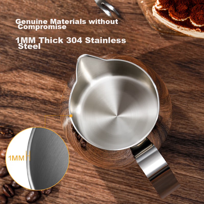 Jingzao 304 Stainless Steel Milk Frother Cup, Home Use Pour-Over Coffee Milk Fro...