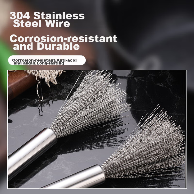 Shangmeide 304 Stainless Steel Pot Brush, Kitchen Cleaning Tool, Stainless Steel...
