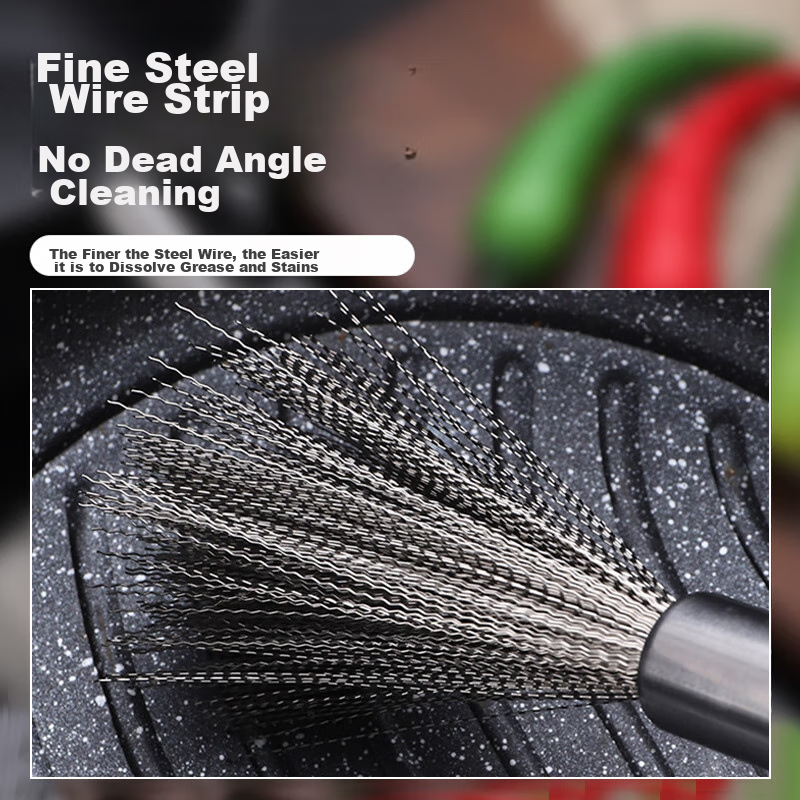 Shangmeide 304 Stainless Steel Pot Brush, Kitchen Cleaning Tool, Stainless Steel...