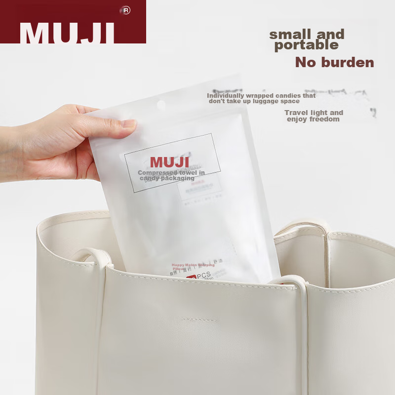MUJI Travel Compressed Towels, 20 Pieces * 2 Bags, Disposable Face Towels, Thick...