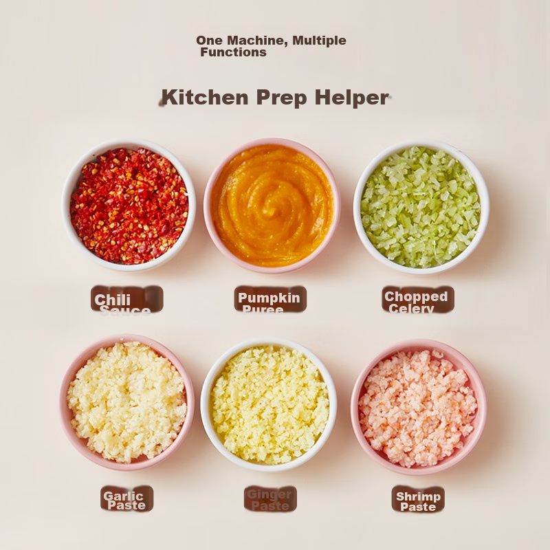 Bear Baby Food Processor, Meat Grinder for Home Use, Small Multifunctional Mince...