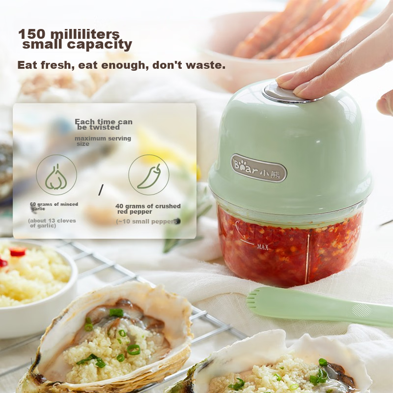 Bear Baby Food Processor, Meat Grinder for Home Use, Small Multifunctional Mince...