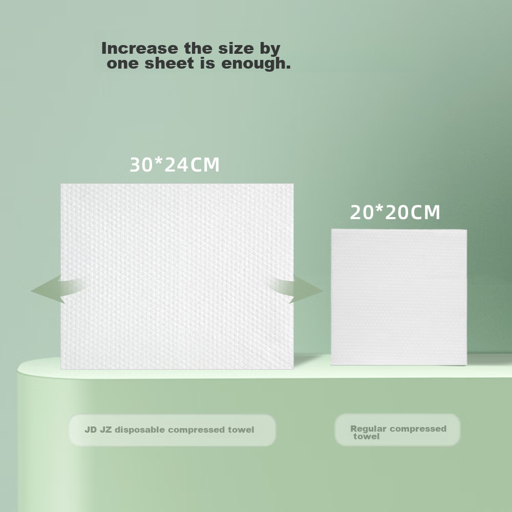 Jingzao Disposable Compressed Towels, 20 Pieces (Individually Packaged), Extra L...