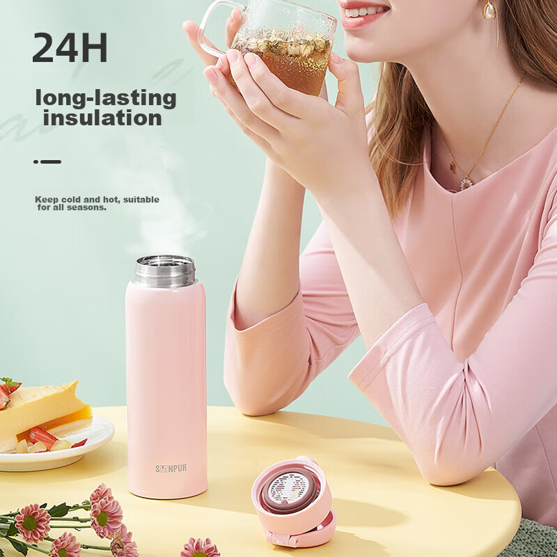 SHINPUR Insulated Tumbler with Straw for Women, Adults, Students, Hot And Cold W...