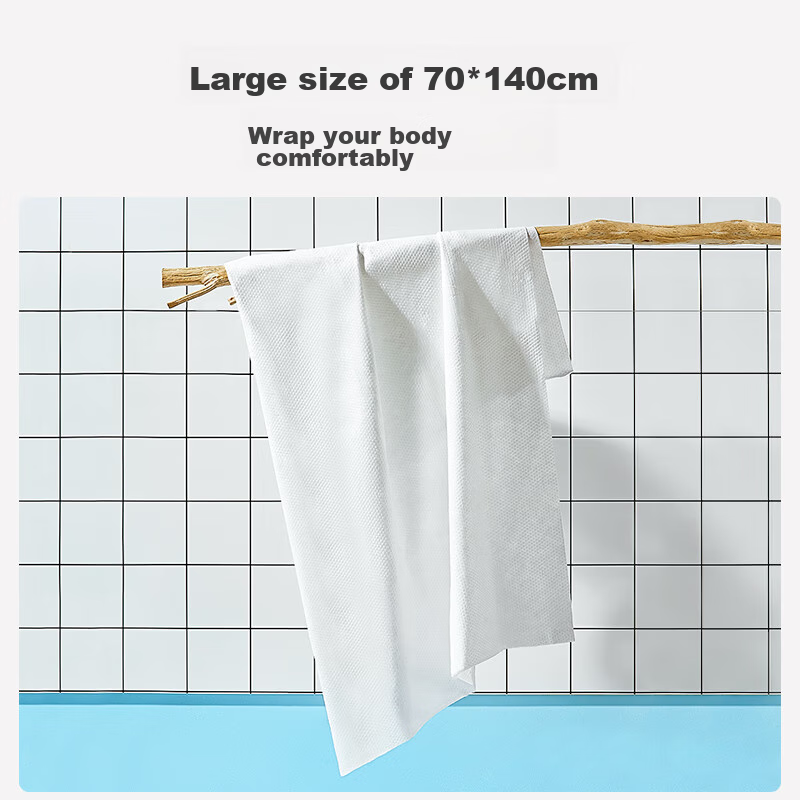 Jingzao [Extended 70*140cm] Disposable Bath Towel, Large Towel for Bathing, Trav...