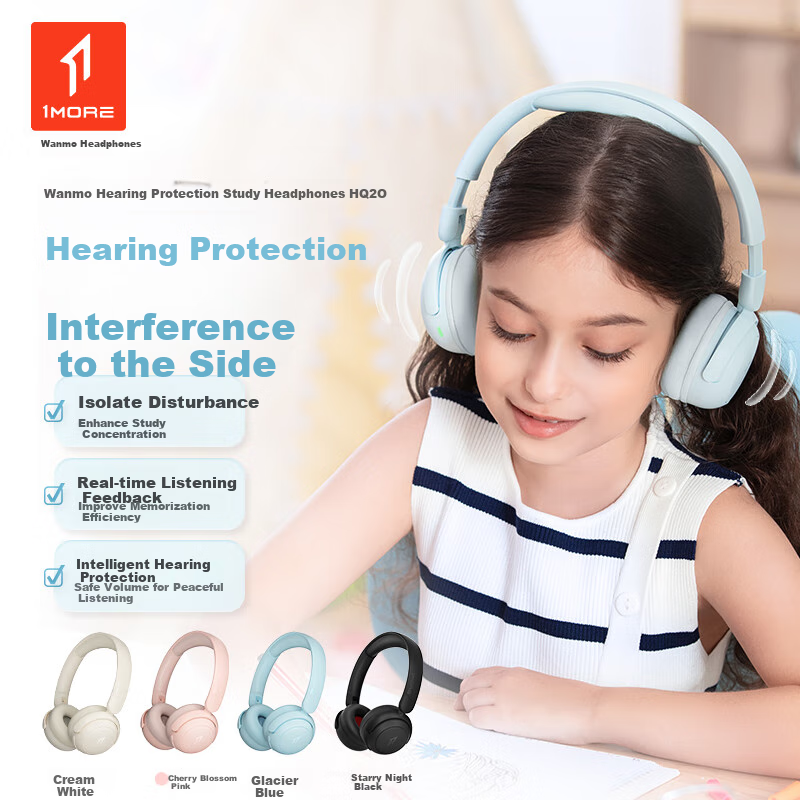 1MORE HQ20 Wireless Noise Cancelling Earbuds High Fidelity Music Student Recitat...