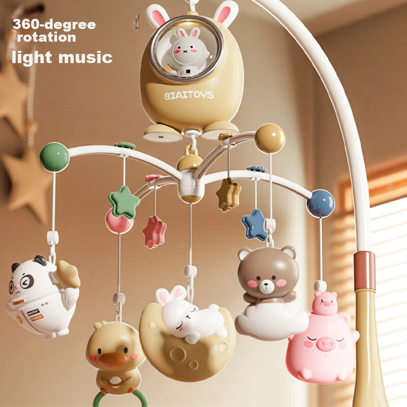 Xinge Baby Crib Bell, Sleep Aid, Rattle Sound, Light And Sound Bedside Bell, Soo...