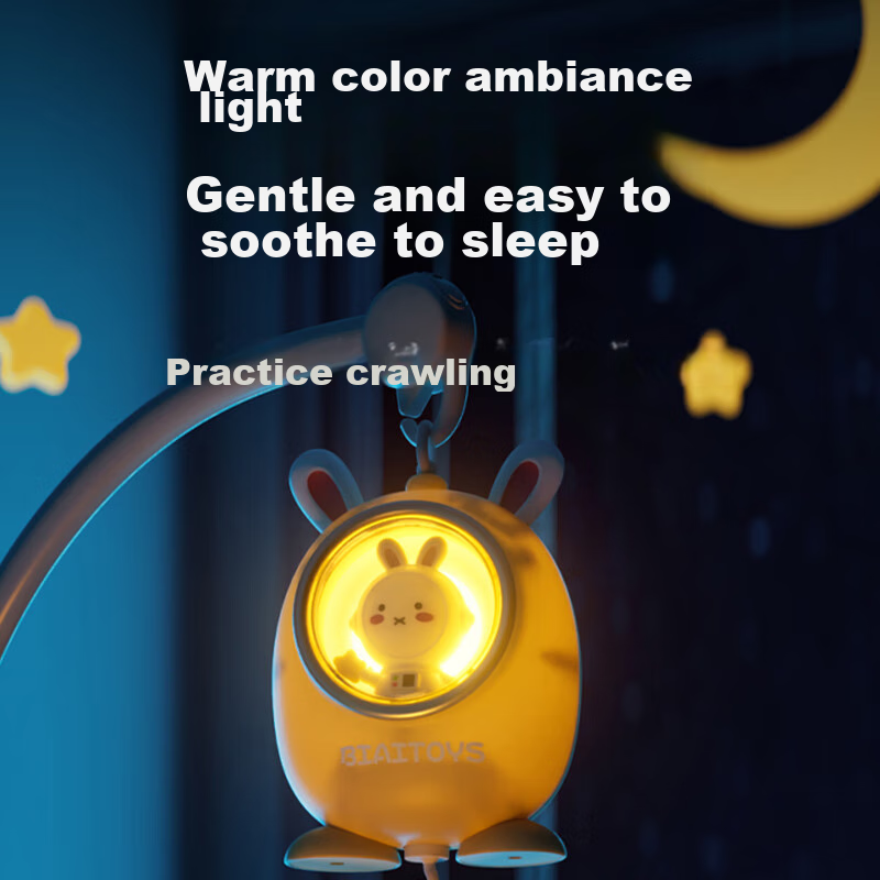 Xinge Baby Crib Bell, Sleep Aid, Rattle Sound, Light And Sound Bedside Bell, Soo...