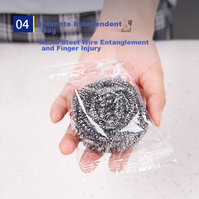 Yizhixuan Steel Wool Scrubbers, 40 Count, Commercial Use, Degreasing, Low Sheddi...