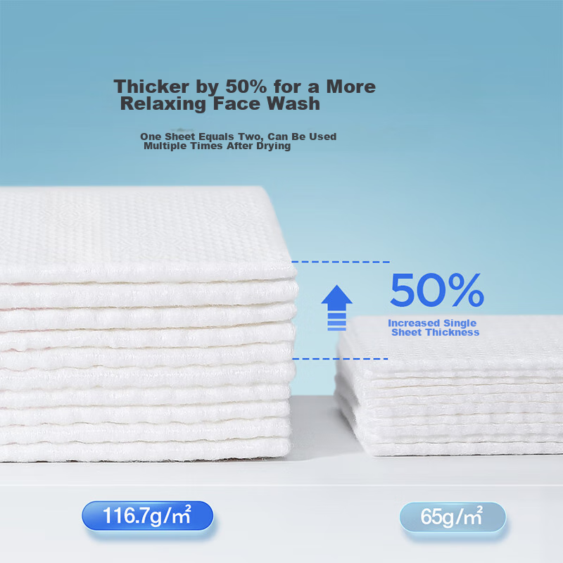 Sude Disposable Facial Cleansing Wipes, Pull-Out Style, Pure Cotton, Face Towels...