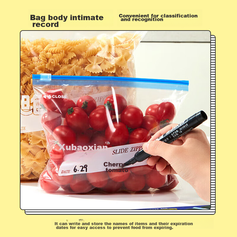 Xubaoxian Japanese Brand Zipper Sealed Bags, Large Size, 10 Pieces, Resealable B...