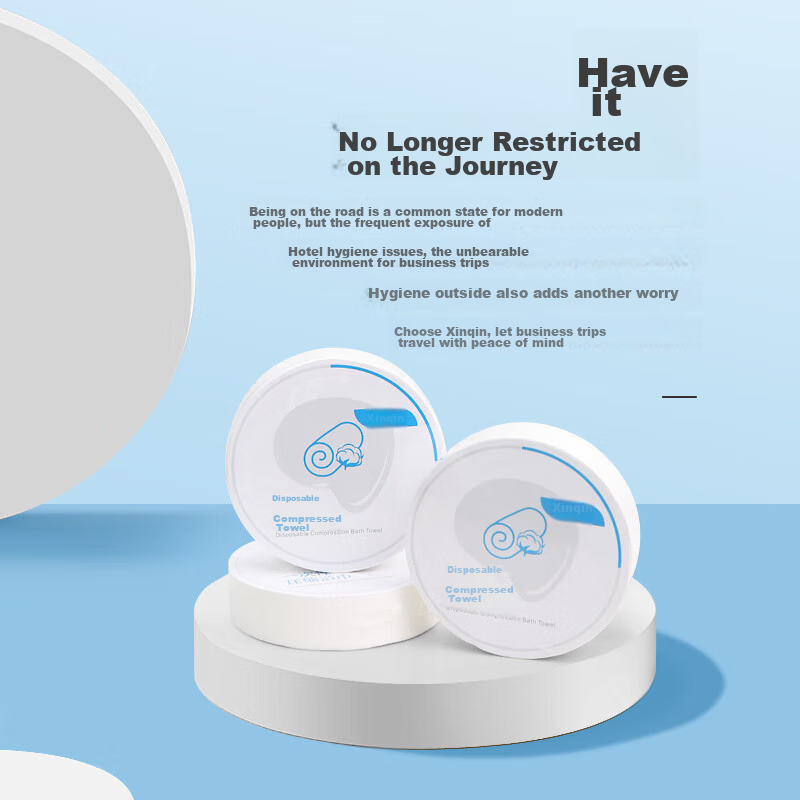 Xinqin Disposable Compressed Towels, Extra Large Travel Face Towels, Portable fo...