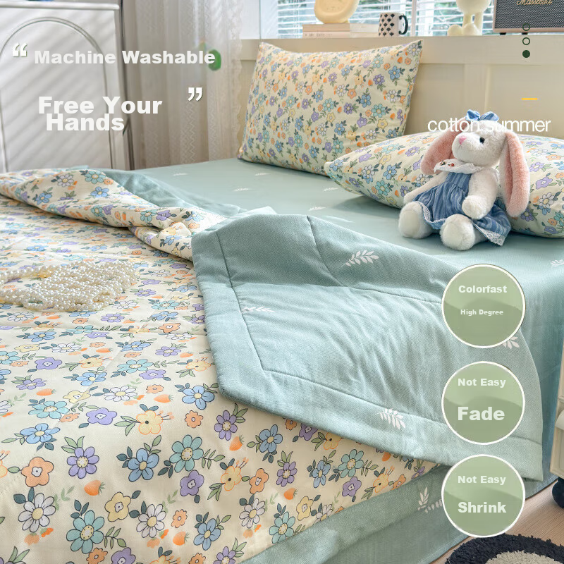 MUJI Class A 100% Cotton Xinjiang Cotton Quilt, Summer Cool Air Conditioning Bla...