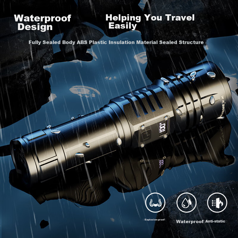 Tianhuo Flashlight, High Brightness, Long Battery Life, Outdoor Survival, Laser...