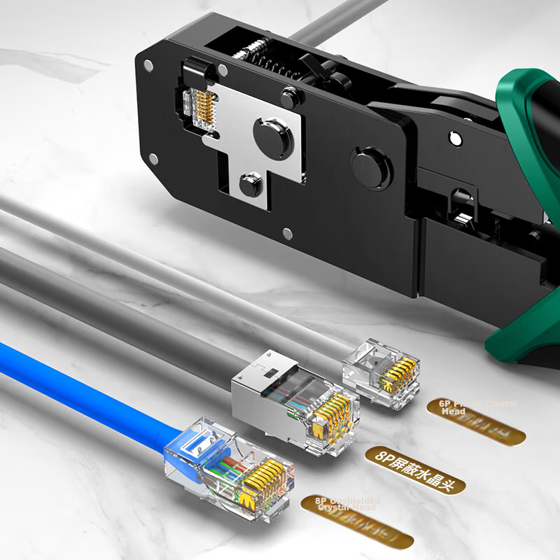 Wanji Network Cable Crimper, Category 6, Network Telephone RJ45 Crimping Tool, 8...