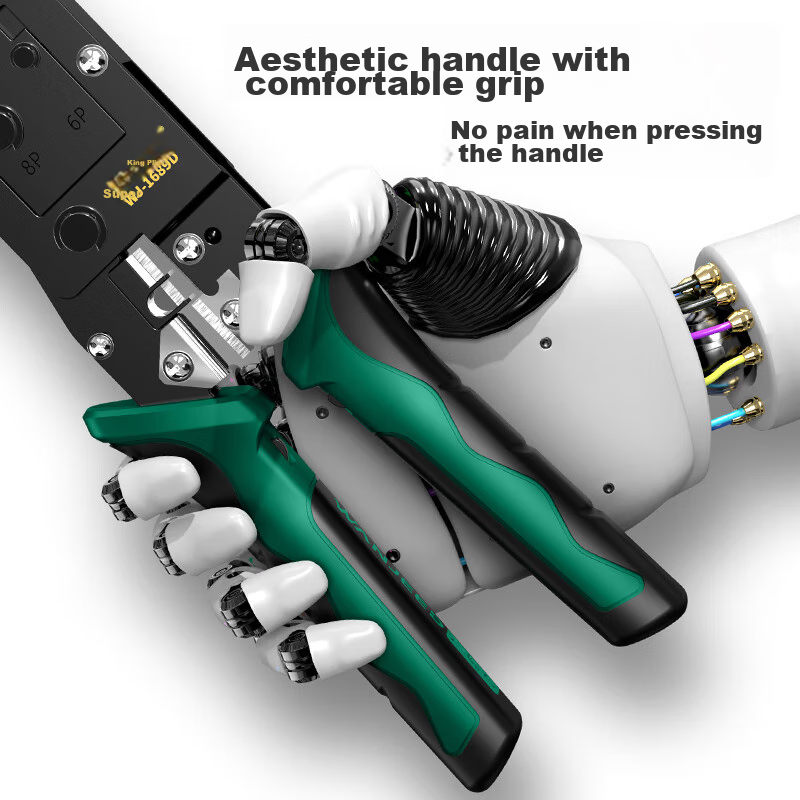 Wanji Network Cable Crimper, Category 6, Network Telephone RJ45 Crimping Tool, 8...