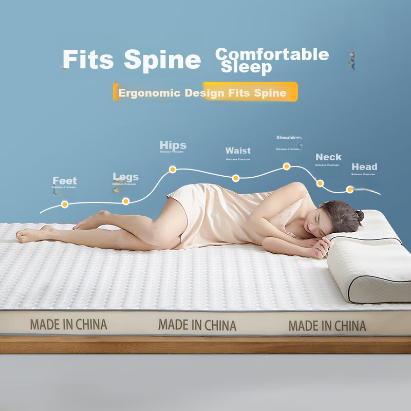 MUJI Class A Knitted Mattress Cover, 1.2-Meter Single Bed, College Dormitory Mat...