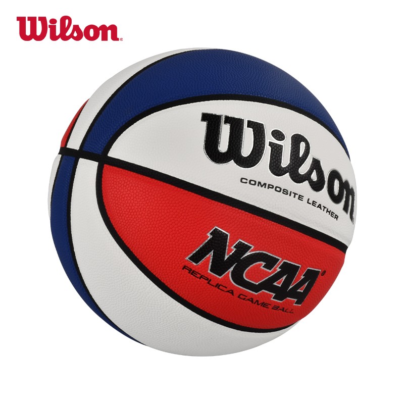Wilson NCAA REPLICA Series No. 7 Basketball, PU Material, Indoor And Outdoor Use...