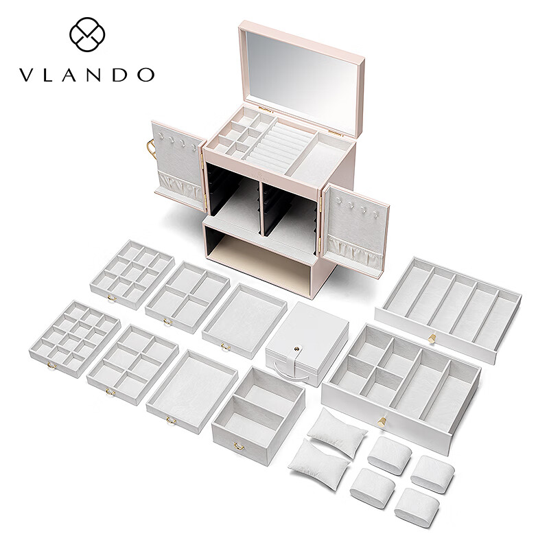 Weilanduo Qixi Gift, High-End Seven-Layer Jewelry Box, Wedding Gold Storage, Ext...