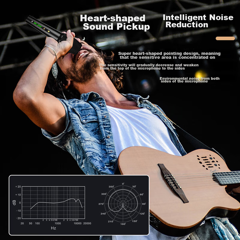 SAST OK-182 Wired Dynamic Microphone, Professional Home KTV Singing Recording, H...