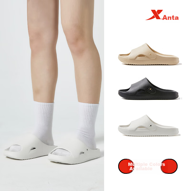 XTEP Sports Slippers, Men's Slide Sandals, Outdoor Wear for Men And Women, Coupl...