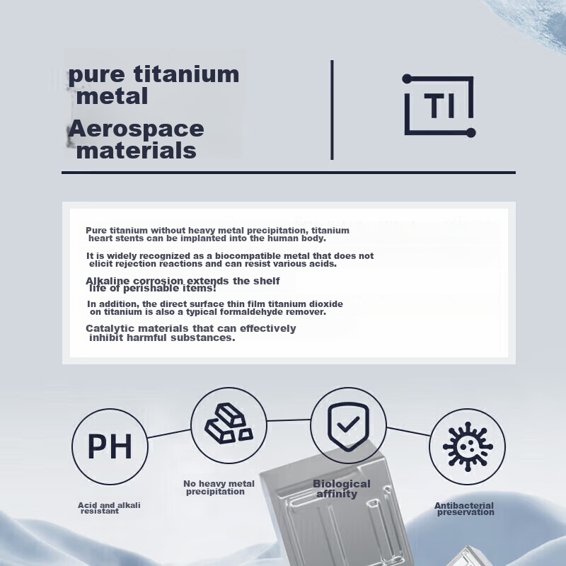 TOMIC Tea Infuser Insulated Mug for Men, Pure Titanium Water Cup, Health-Preserv...