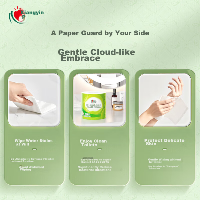 Xinxiangyin Core Roll Toilet Paper, Cloud-Soft 4-Ply 120g*20 Rolls, Thickened Ti...