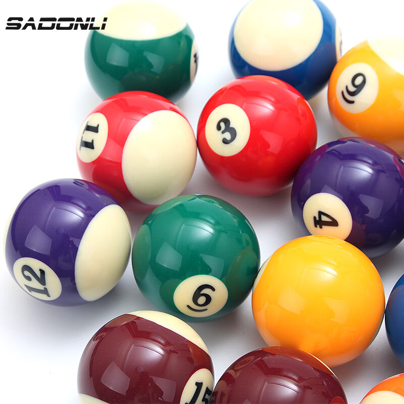 New Power Billiard Balls, High-Quality Pool Balls, American-Style Large Size, 16...