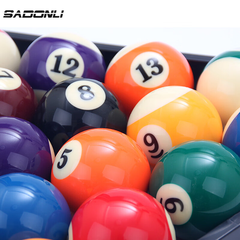 New Power Billiard Balls, High-Quality Pool Balls, American-Style Large Size, 16...