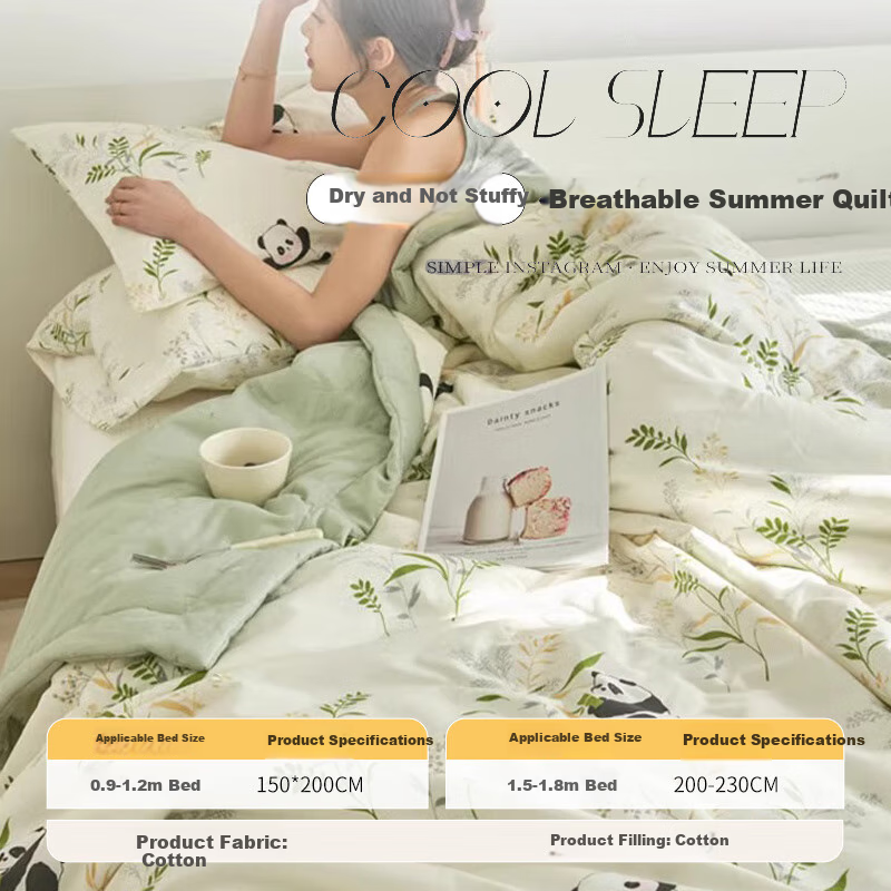 MUJI Class A 100% Cotton Quilt Air Conditioning Summer Cool Quilt 200*230cm