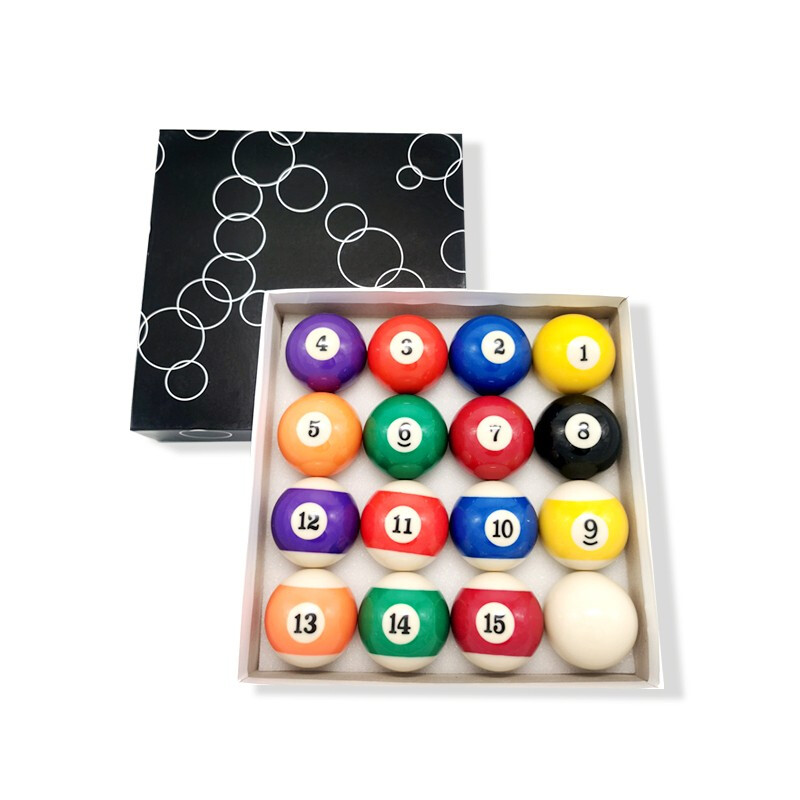 New Power Billiard Balls, American-Style Large Balls, 16-Color Crystal Pool Tabl...