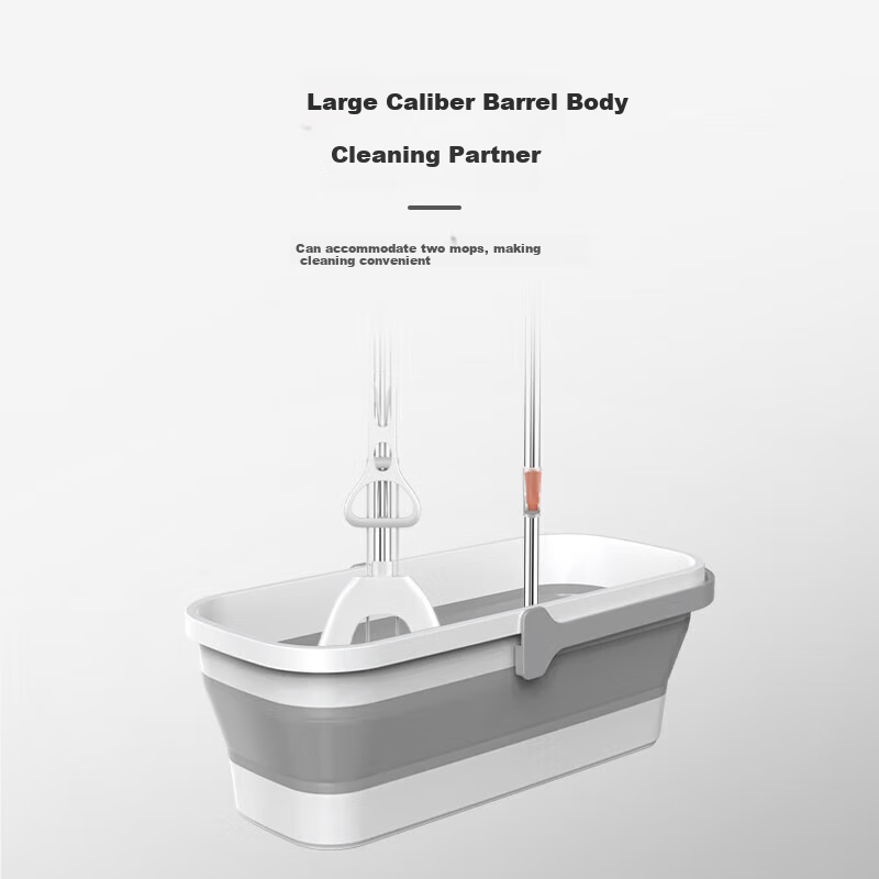 Suobang Foldable Mop Bucket, 10L Rectangular, for Washing Mops, Household Use, F...