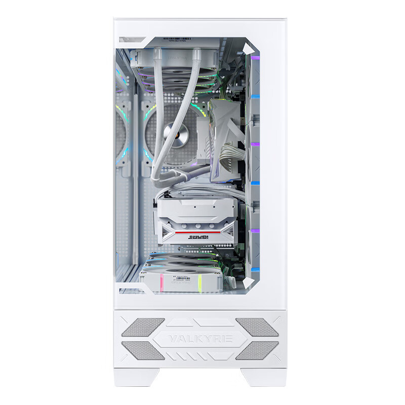 Valkyrie VK03 LITE WHITE, White, ATX Gaming Desktop Case, Supports 360mm Water C...