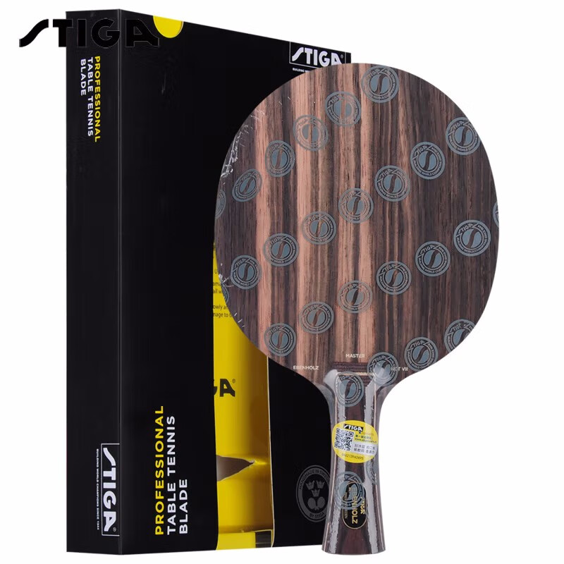 Stiga STIGA Ebony 7 Professional Table Tennis Blade Horizontal Racket Fast Attac...