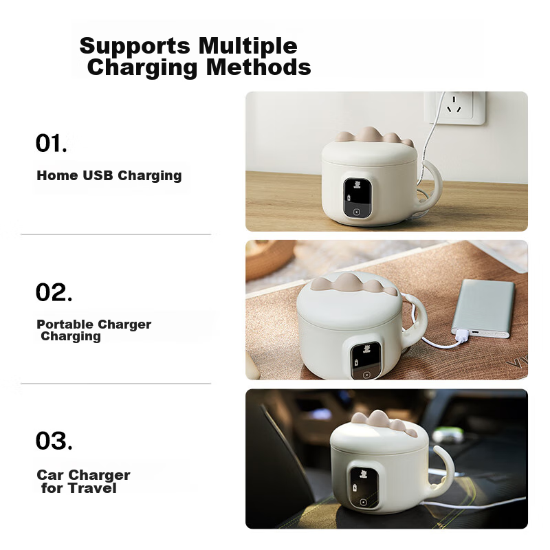 SnowBear Children's Constant Temperature Bowl, Baby Food Smart Insulated Bowl wi...