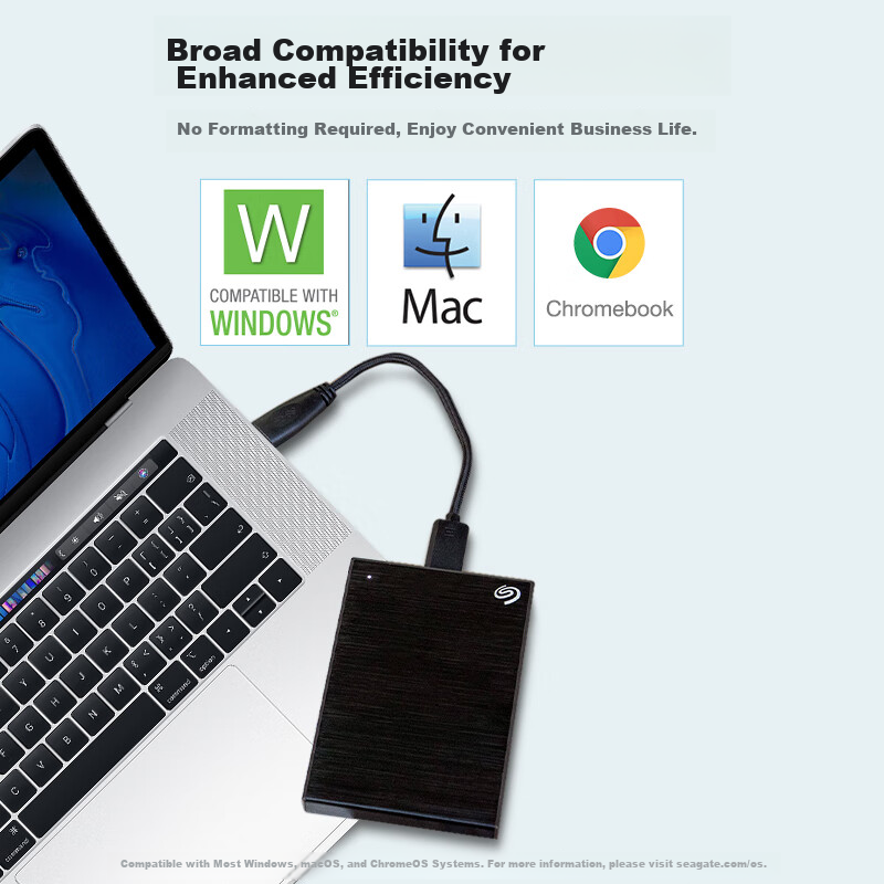 Seagate Portable Hard Drive, 2TB Encrypted, USB3.0 High-Speed, Seagate Ming 2.5-...