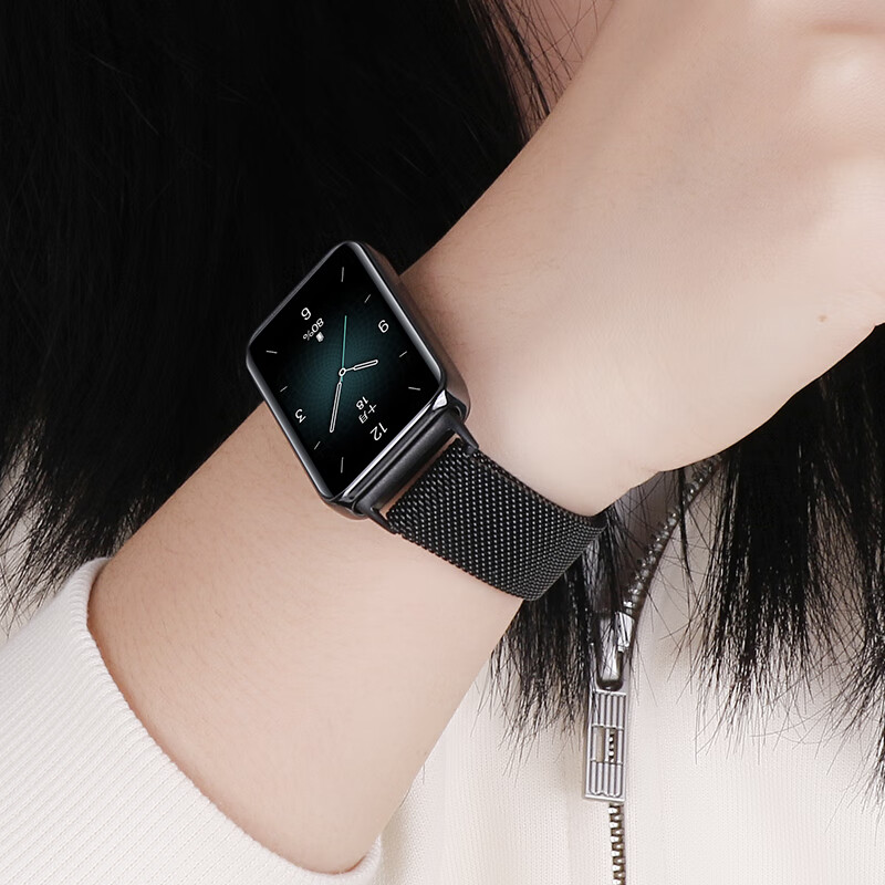 Milanese Magnetic Replacement Wristband for Honor Band 9, Unisex Metal Steel Str...