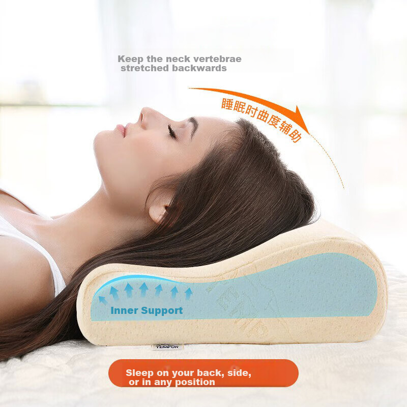 Tempur Danish Imported Temperature-Sensitive Slow Rebound Pillow, Cervical Pillo...