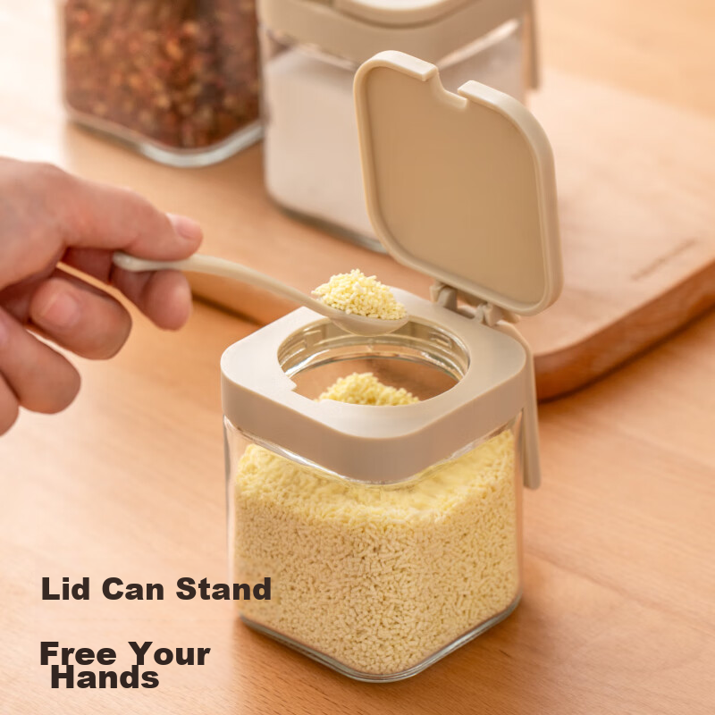 Xitianlong Glass Seasoning Jars, Spice Containers, Condiment Set, Home Use Seaso...