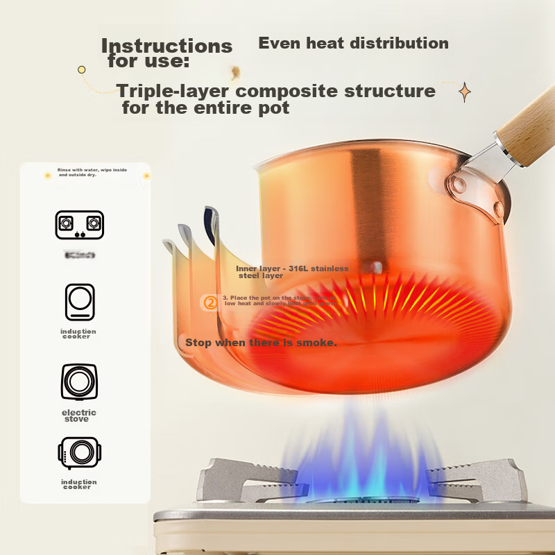 Bear Baby Food Pot, 316L Stainless Steel, Thickened CP-G0056 16cm