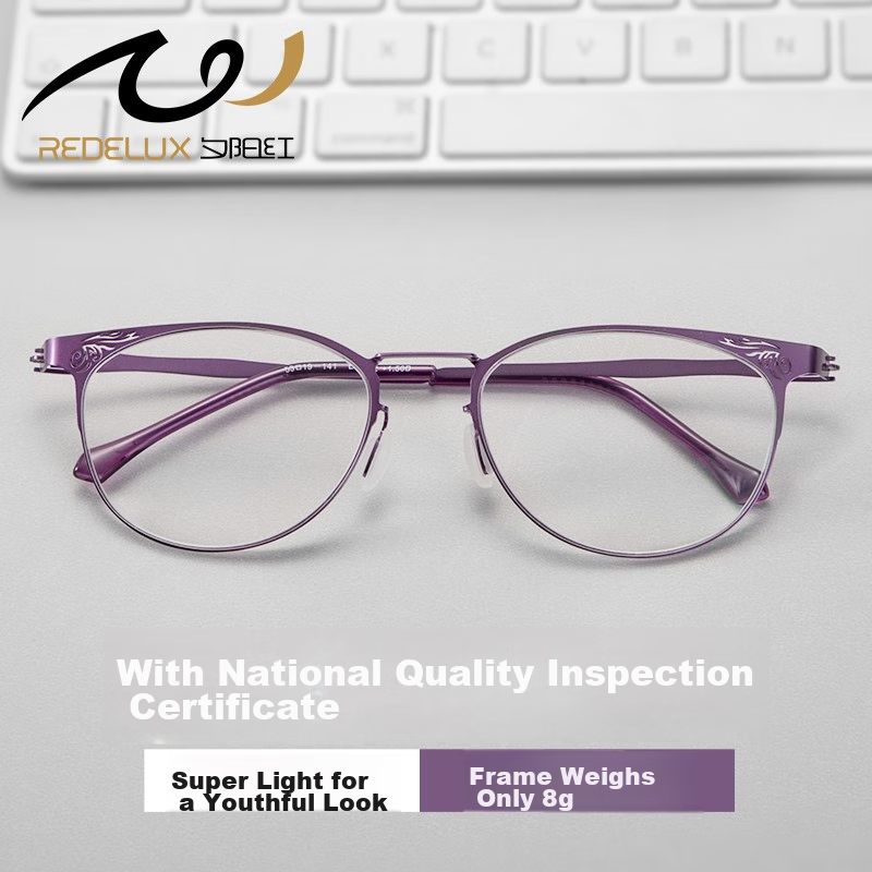 Sunset Red Reading Glasses for Women, Anti-Blue Light, Fashionable, Ultra-Light,...