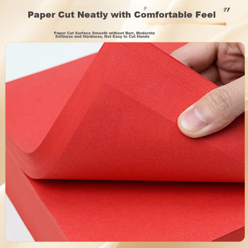 TANGO A3 80g Deep Red Colored Copy Paper, Colored Soft Cardstock Printing Paper,...